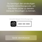 Elgato Eve EInrichtungsprozess