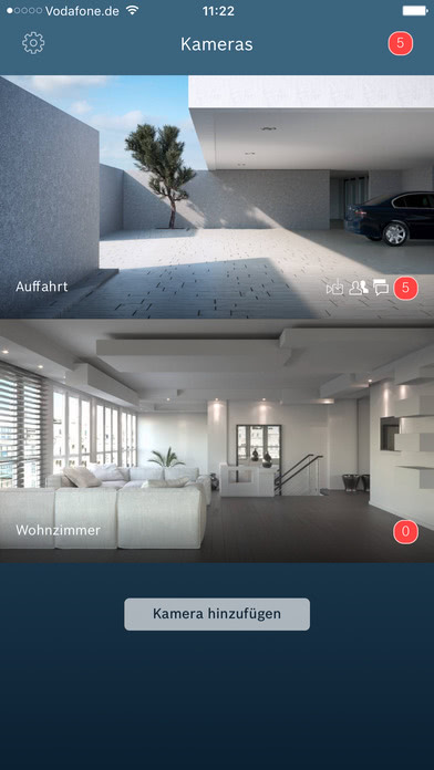 Bosch Eyes: Außenkamera mit Gegensprechanlage und Beleuchtung
