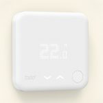 Thermostat zeigt IST und SOLL-Temperatur an