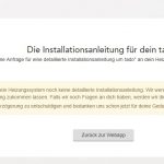 Keine Anleitung für dieses Heizungssystem