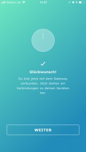 Gateway wurde verbunden.