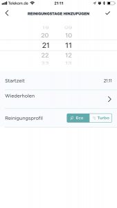 Zeitpläne per App einrichten