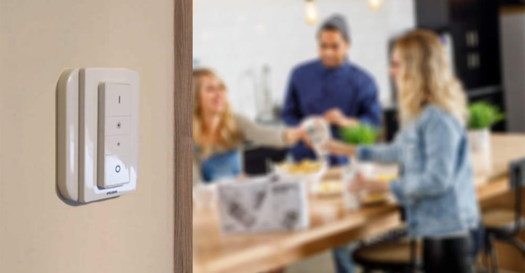 Philips Hue Wireless Dimming Schalter An Der Wand Montieren Housecontrollers