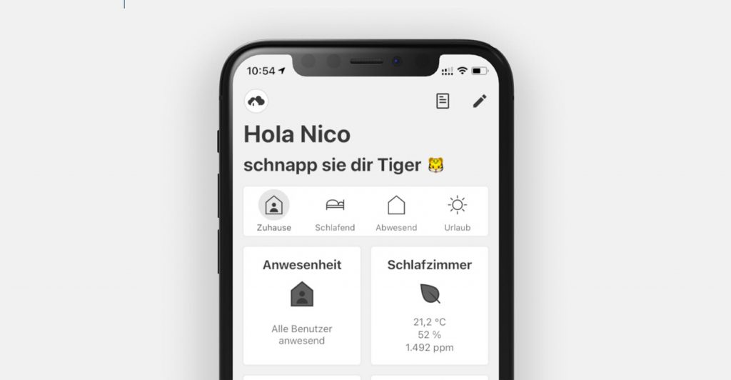 Smart Home Anwesenheitserkennung Homee