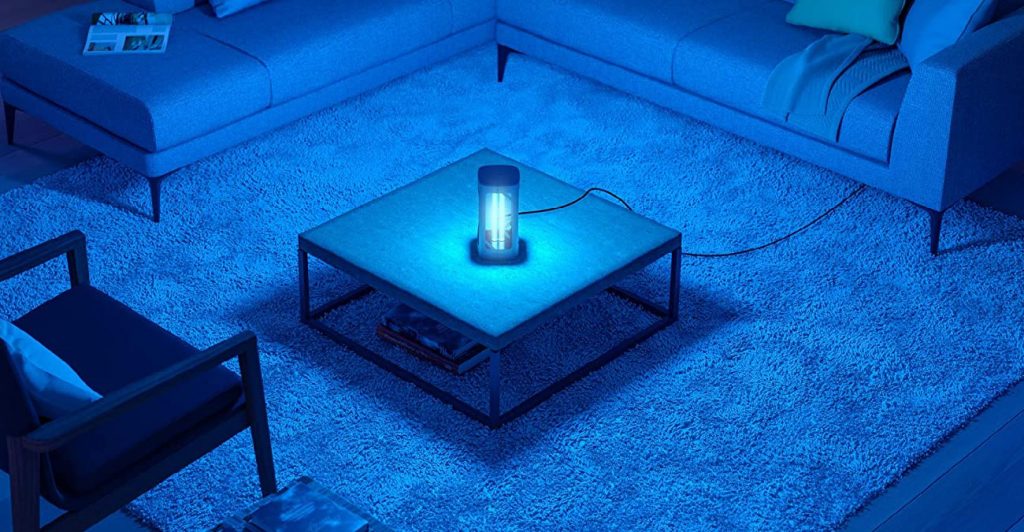 Schutz vor Coronavirus mit UV-C-Tischleuchte