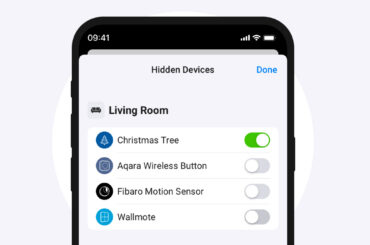 Screenshot der Homey App