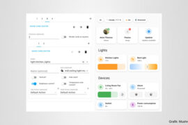Screenshot: Dashboard für Home Assistant