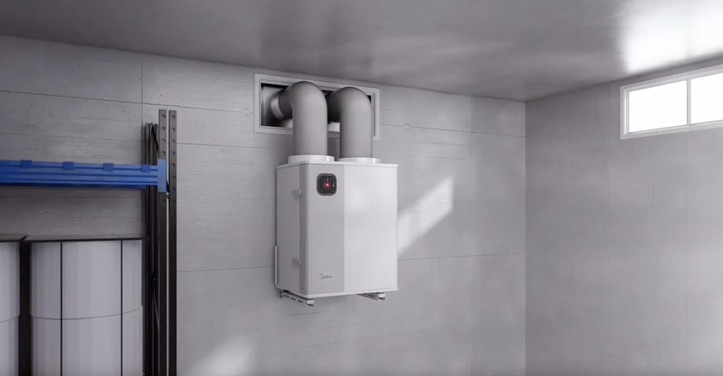 Midea H-Pack: Wärmepumpe fürs Haus kommt ganz ohne Außengerät aus