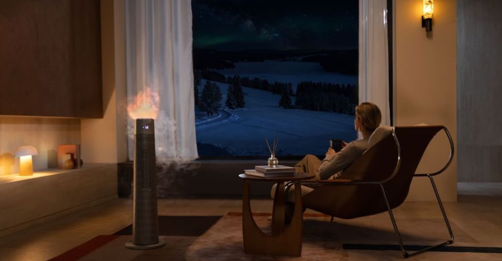 Dreame W20: Heizlüfter mit 3D-Flammen und eingebautem Luftbefeuchter