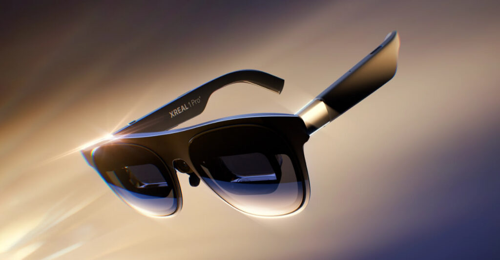Xreal 1 Pro+ AR-Brille mit großem virtuellen Bildschirm